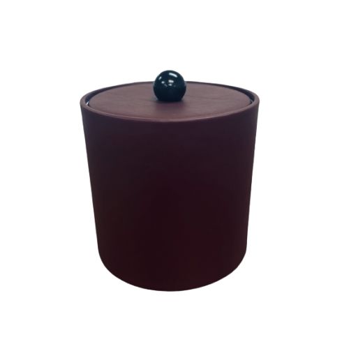 Executive 3 Quart Round Ice Bucket, Burgundy